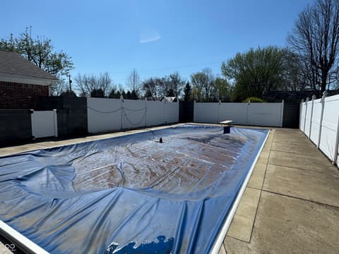 Pool at 353 E Rivercrest Drive, Rushville, IN