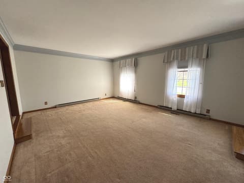 Living room at 353 E Rivercrest Drive, Rushville, IN