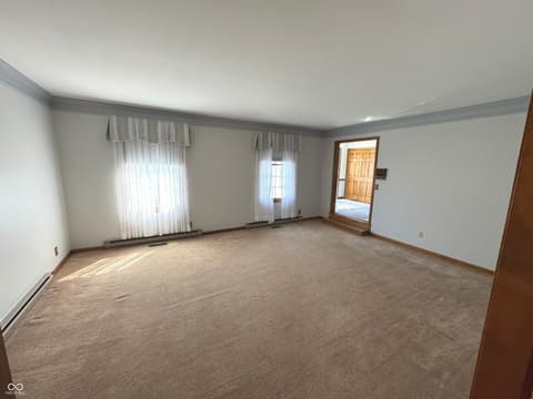 Living room at 353 E Rivercrest Drive, Rushville, IN
