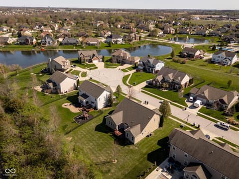 Aerial view at 5828 Sunnyvalle Drive, Bargersville, IN