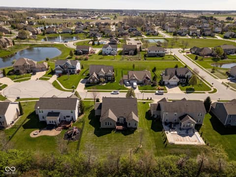Aerial view at 5828 Sunnyvalle Drive, Bargersville, IN
