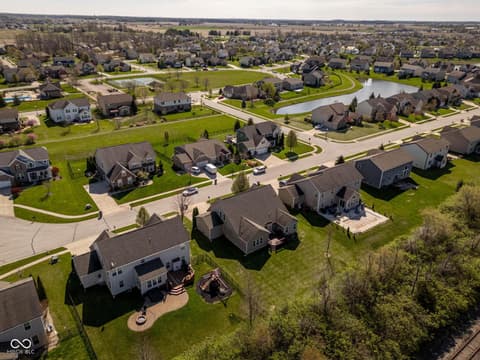 Aerial view at 5828 Sunnyvalle Drive, Bargersville, IN