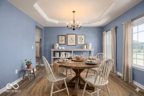 Dining room at 5828 Sunnyvalle Drive, Bargersville, IN