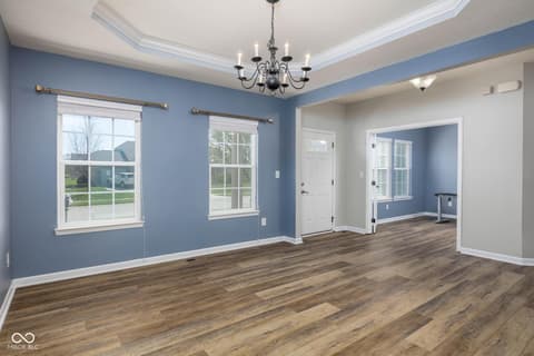 Dining room at 5828 Sunnyvalle Drive, Bargersville, IN