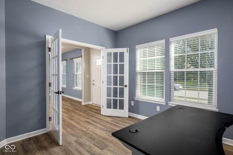 Home office at 5828 Sunnyvalle Drive, Bargersville, IN
