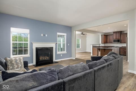 Living room at 5828 Sunnyvalle Drive, Bargersville, IN