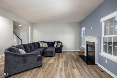Living room at 5828 Sunnyvalle Drive, Bargersville, IN