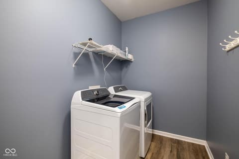 Laundry room at 5828 Sunnyvalle Drive, Bargersville, IN