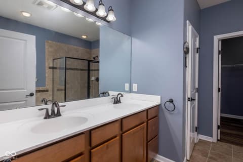 Bathroom at 5828 Sunnyvalle Drive, Bargersville, IN