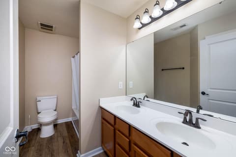 Bathroom at 5828 Sunnyvalle Drive, Bargersville, IN