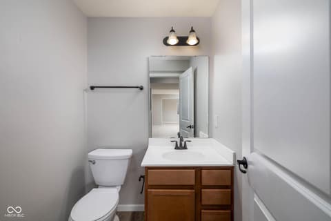 Bathroom at 5828 Sunnyvalle Drive, Bargersville, IN