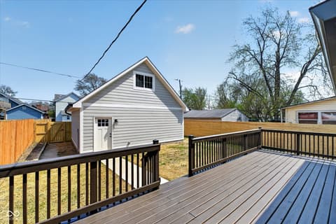 Outdoor living area at 1115 N Gale Street, Indianapolis, IN