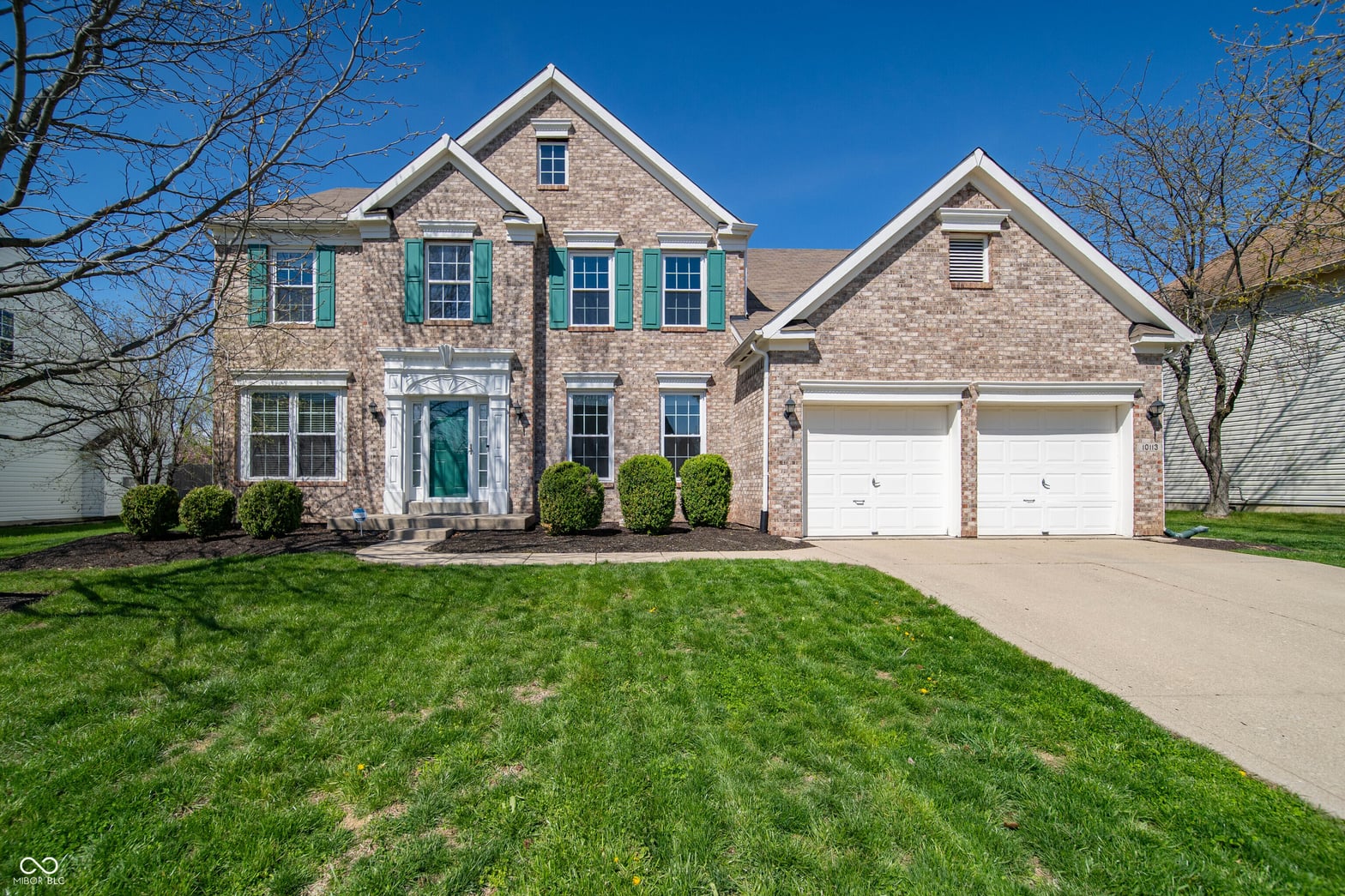 Front exterior at 10113 Parkshore Drive, Fishers, IN