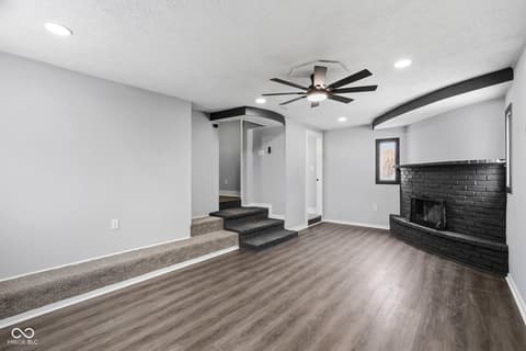 Living room at 105 N Sheffield Avenue, Indianapolis, IN