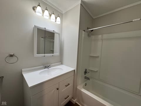 Bathroom at 1523 W 8th Street, Bloomington, IN