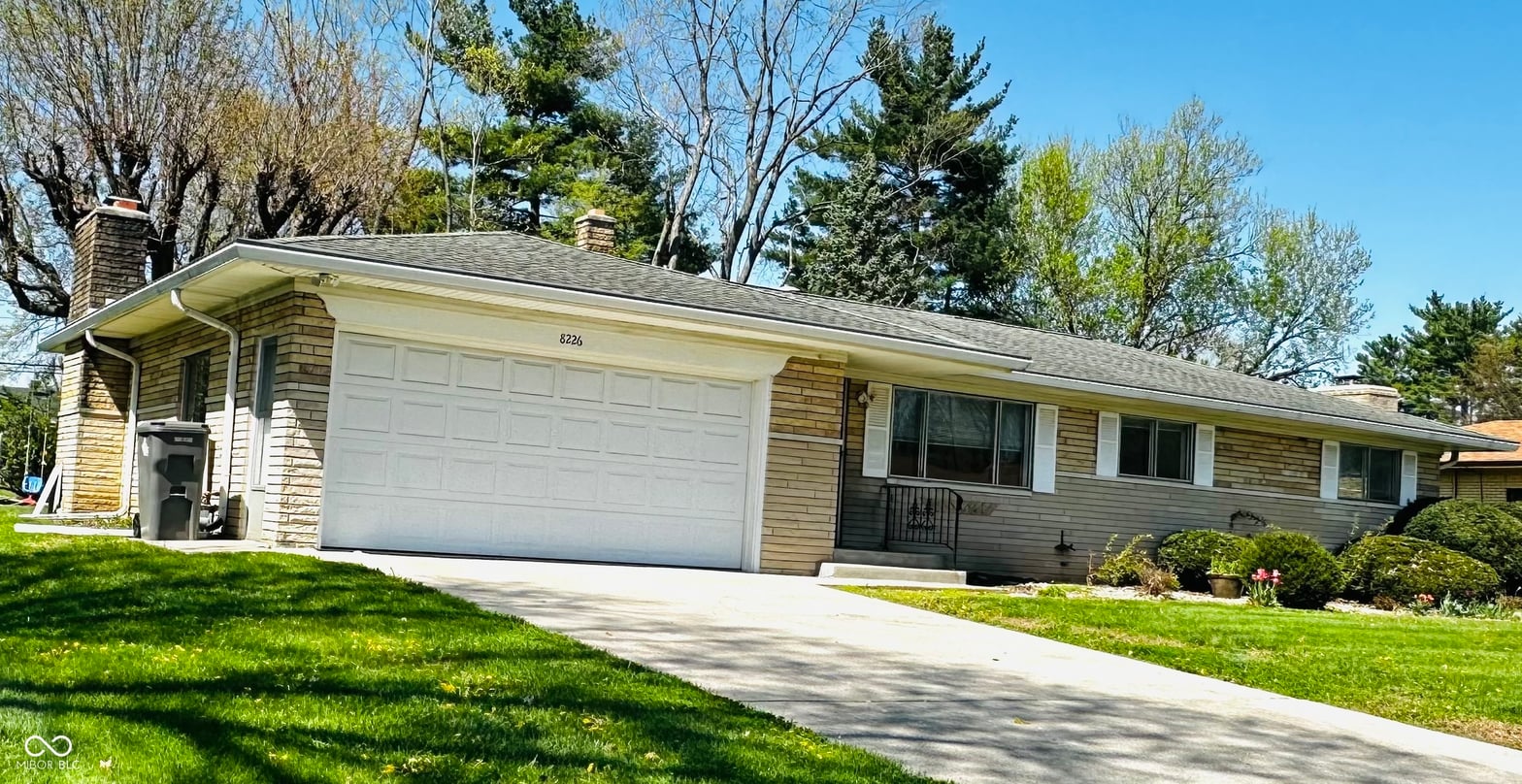 Front exterior at 8226 Laura Lynne Lane, Indianapolis, IN