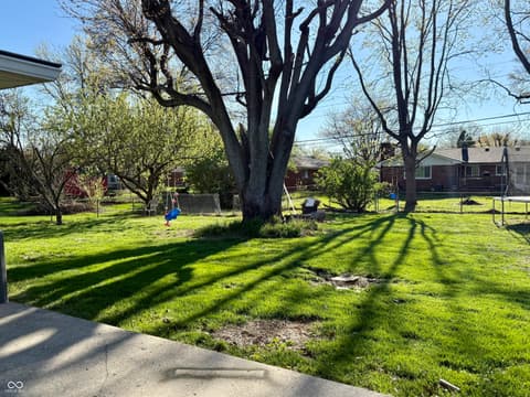 Yard at 8226 Laura Lynne Lane, Indianapolis, IN