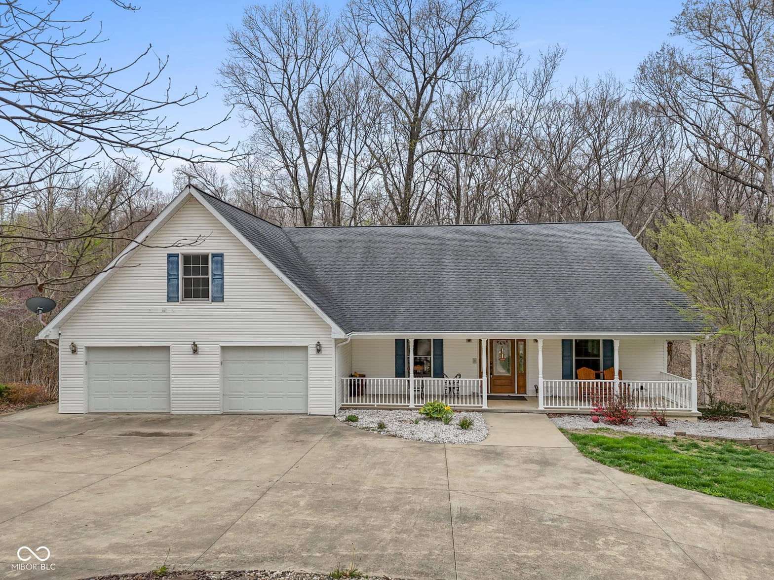Front exterior at 7032 S Burch Road, Bloomington, IN