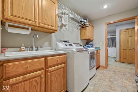 Laundry room at 7032 S Burch Road, Bloomington, IN