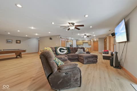 Living room at 7032 S Burch Road, Bloomington, IN