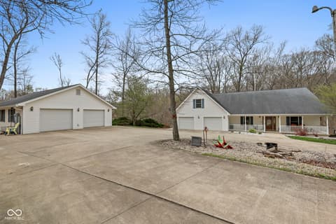 Front exterior at 7032 S Burch Road, Bloomington, IN