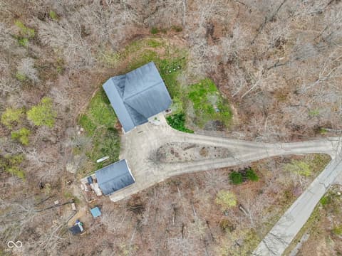 Aerial view at 7032 S Burch Road, Bloomington, IN