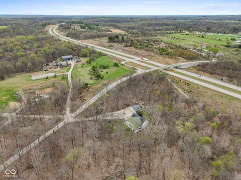 Aerial view at 7032 S Burch Road, Bloomington, IN