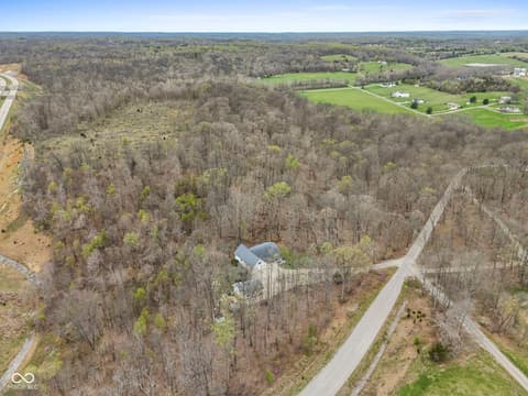 Aerial view at 7032 S Burch Road, Bloomington, IN