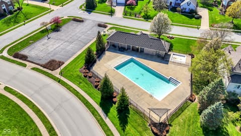 Aerial view at 5771 Osprey Way, Carmel, IN
