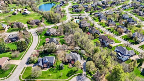 Aerial view at 5771 Osprey Way, Carmel, IN