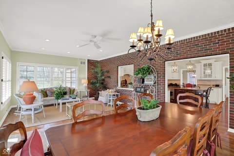 Dining room at 5771 Osprey Way, Carmel, IN