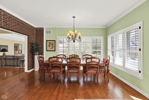 Dining room at 5771 Osprey Way, Carmel, IN