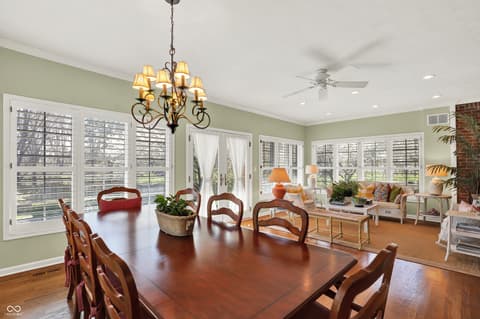 Dining room at 5771 Osprey Way, Carmel, IN