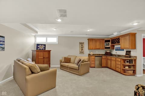 Living room at 5771 Osprey Way, Carmel, IN