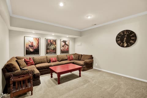 Living room at 5771 Osprey Way, Carmel, IN