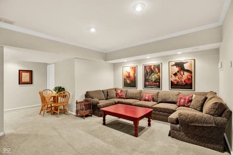 Living room at 5771 Osprey Way, Carmel, IN