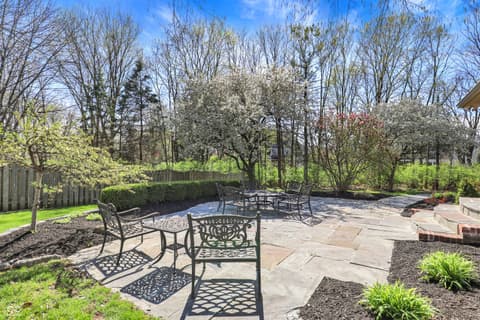 Outdoor living area at 5771 Osprey Way, Carmel, IN