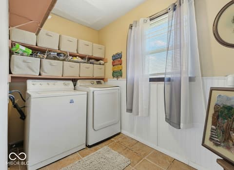 Laundry room at 2367 E 400 N, Whiteland, IN