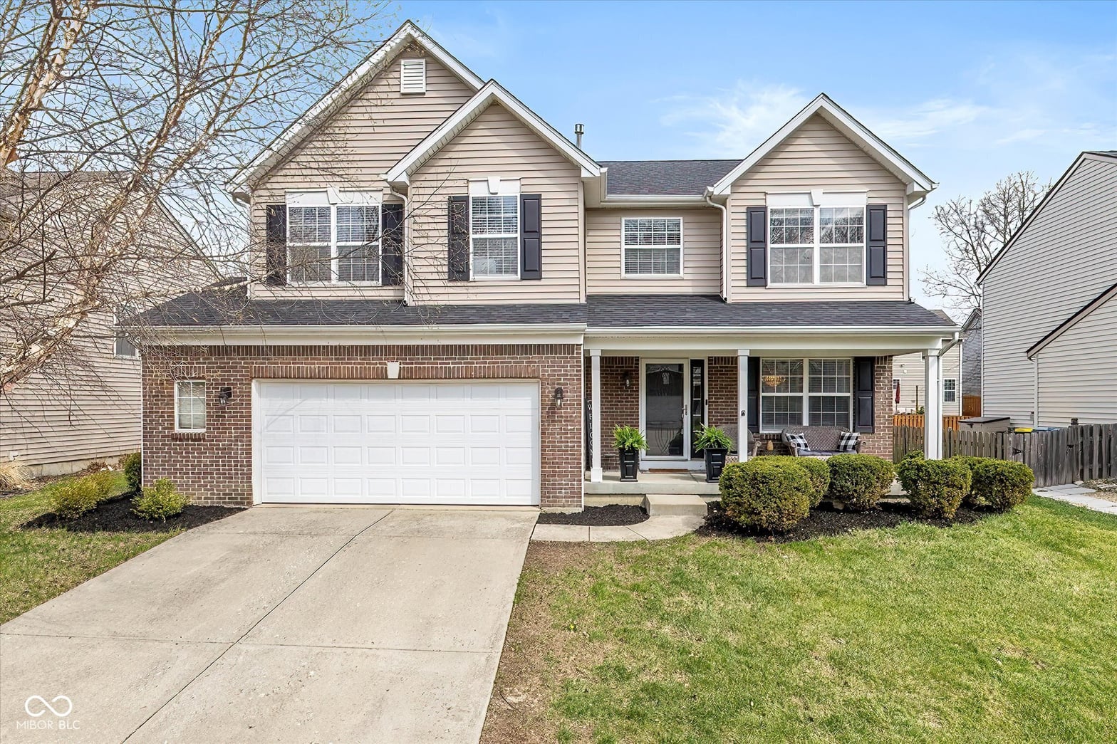 Front exterior at 14416 Chapelwood Lane, Fishers, IN