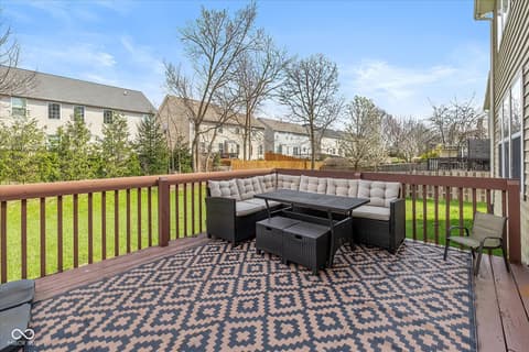 Outdoor living area at 14416 Chapelwood Lane, Fishers, IN