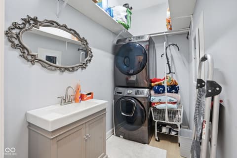 Laundry room at 131 Herman Street, Indianapolis, IN