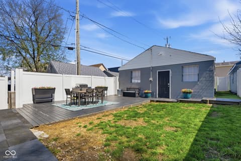Backyard at 131 Herman Street, Indianapolis, IN