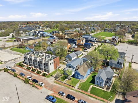 Aerial view at 131 Herman Street, Indianapolis, IN