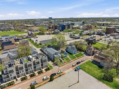Aerial view at 131 Herman Street, Indianapolis, IN