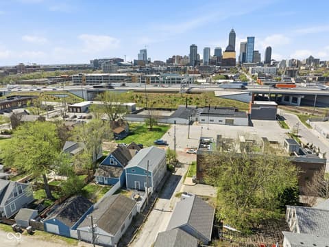 Aerial view at 131 Herman Street, Indianapolis, IN