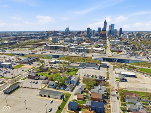 Aerial view at 131 Herman Street, Indianapolis, IN