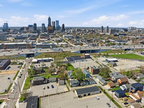 Aerial view at 131 Herman Street, Indianapolis, IN