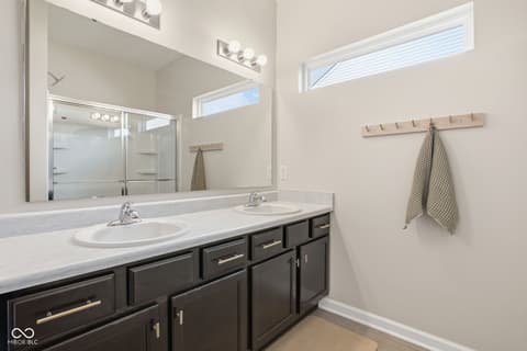 Primary bathroom at 3215 Benair Drive, Kokomo, IN