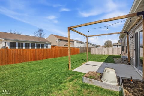 Outdoor living area at 3215 Benair Drive, Kokomo, IN