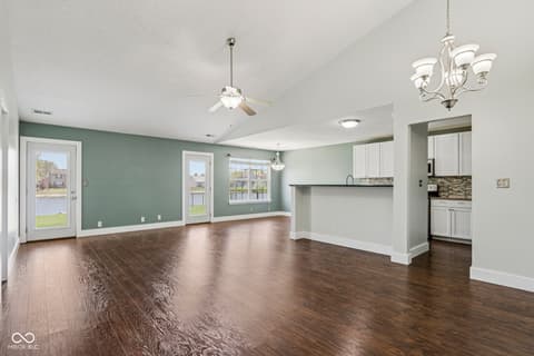 Living room at 707 Springwater Road, Kokomo, IN